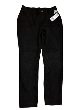 Sabrina Lauren Women’s Velvet Pull On Pants - Black - Medium